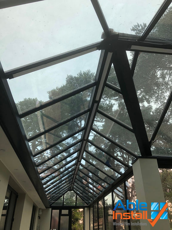 conservatory glass roof film