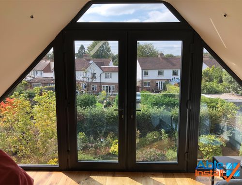 Super Shade 50 installed to loft conversion bay window in Reigate, Surrey